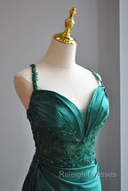 Elegant Green Sweetheart Neck Mermaid Long Prom Dress Gorgeous Formal Evening Dress