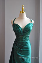 Elegant Green Sweetheart Neck Mermaid Long Prom Dress Gorgeous Formal Evening Dress