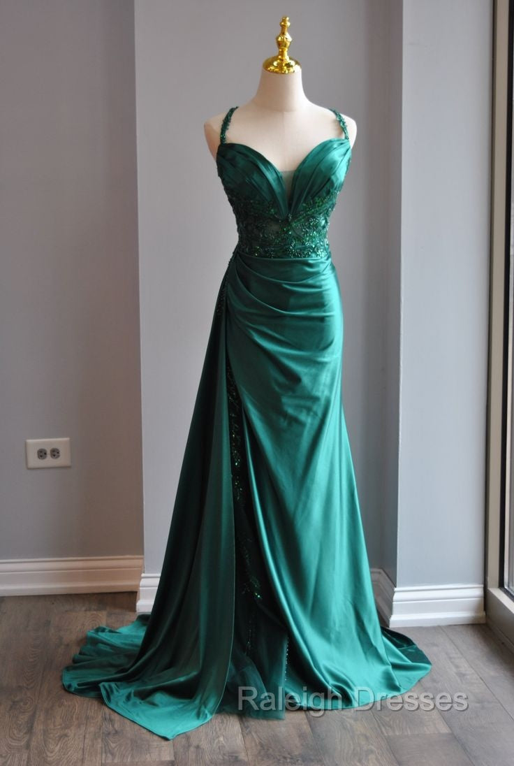 Elegant Green Sweetheart Neck Mermaid Long Prom Dress Gorgeous Formal Prom Dress
