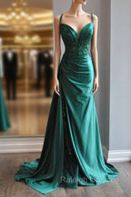 Elegant Green Sweetheart Neck Mermaid Long Prom Dress Gorgeous Formal Evening Dress