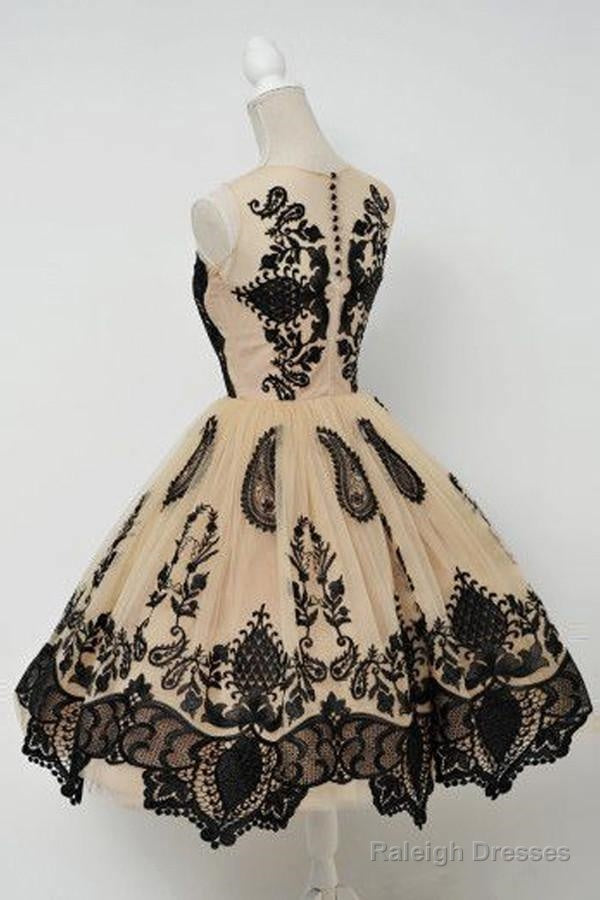 Elegant Jewel Ball Gown Homecoming Dress With Black Lace Secondary image