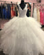 Elegant Lace Embroidery V-Neck Organza Ruffles Ball Gowns Quinceanera Dresses