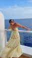 2026 New A-Line Spaghetti Strap Embroidered Light Yellow Satin Prom Dresses Outfits