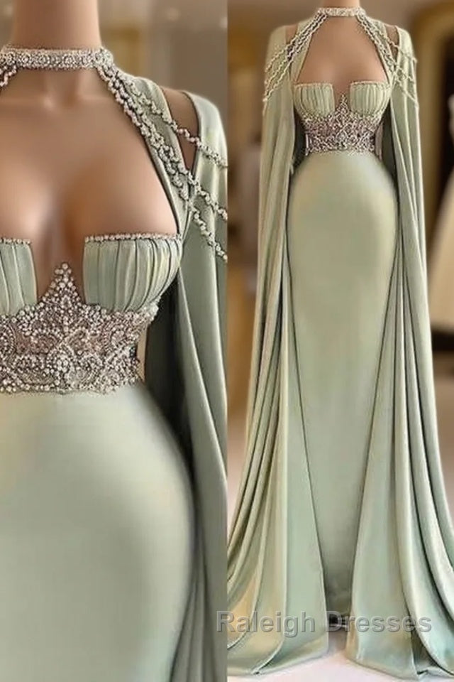 Elegant Long Mermaid Prom Dresses, Unique Prom Dresses Main image