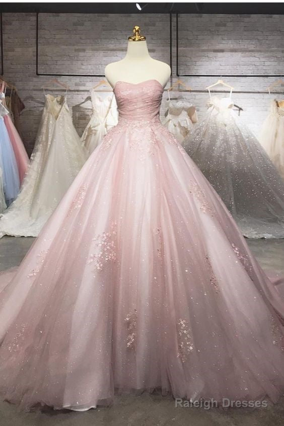 Elegant Mauve Pink Wedding Dress Prom Gown