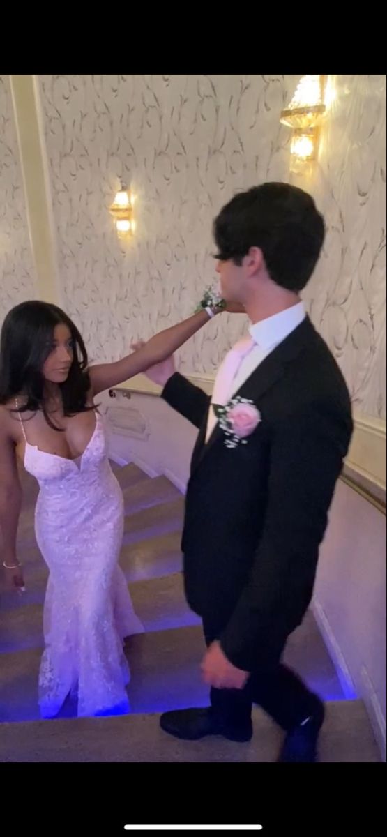 Elegant Mermaid Pink Lace Prom Dresses Formal Evening Dress Secondary image