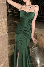 Elegant Mermaid Straps Satin