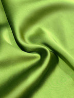 Elegant Minimalist Green Slim Halter Neck Satin Long Formal Prom Dress