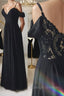 Elegant Off the Shoulder Black Prom Dress Long with Lace Back Off Shoulder Black Lace Prom Dress