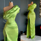 Elegant One Shoulder Long Prom Prom Dress With Split
