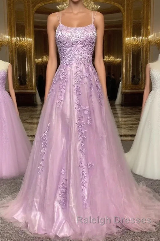 Elegant Prom Dress A-line Lace Appliques Sweet 16 Party Gown Main image