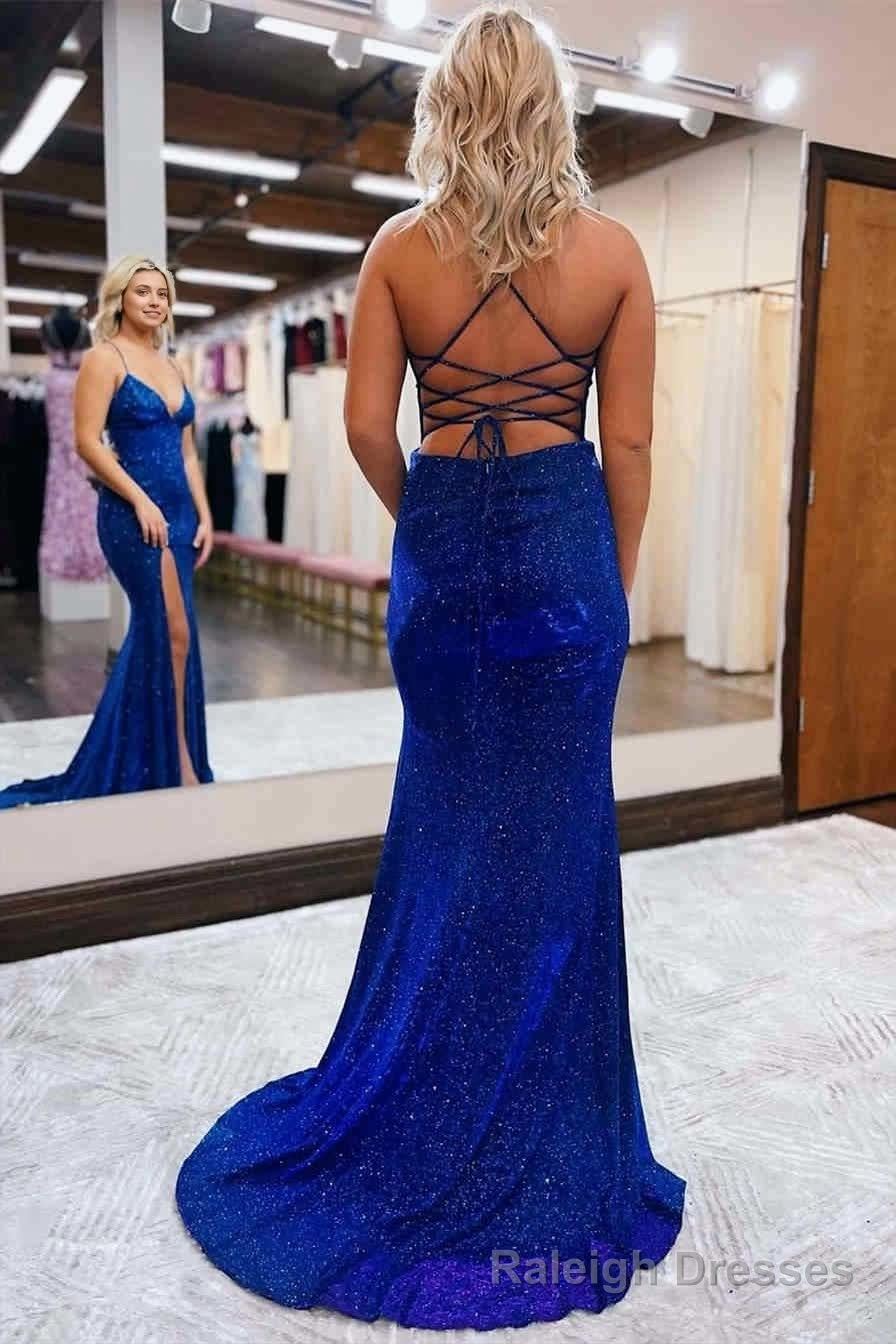 Elegant Royal Blue Mermaid Long Party Dress Secondary image