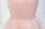 Elegant Short Pink Tulle Prom Dress Short Pink Tulle Prom Homecoming Dress