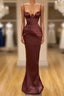 Elegant Spaghetti-Straps Mermaid Evening Party Gowns Long Prom Dresses