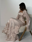 Elegant Straps Pleated Ruffles Prom Dresses Long Prom Gowns