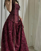Elegant Straps Sheath Midnight Blue Prom Dress Long Satin Midnight Blue Prom Gown
