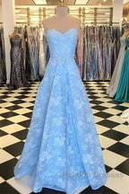 Elegant Sweetheart Long Lace Prom Dresses