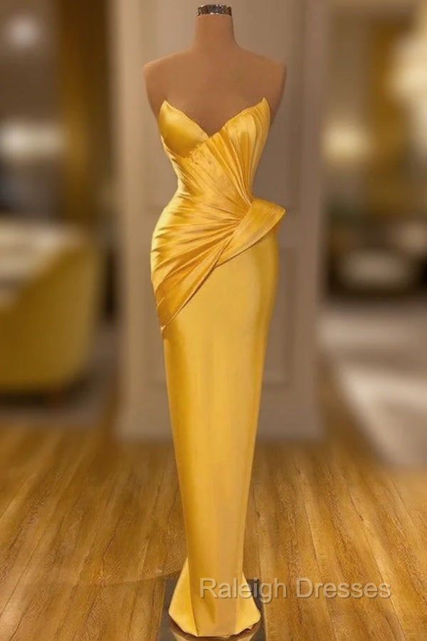 Elegant Sweetheart Mermaid Prom Dress Pleated Long Online Main image