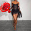 Elegant Sweetheart Mini 17Th Birthday Dress Black Birthday Outfit