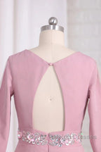 Elegant V-Neck Satin Backless Set With Beaded Bride Mother Of The Bride