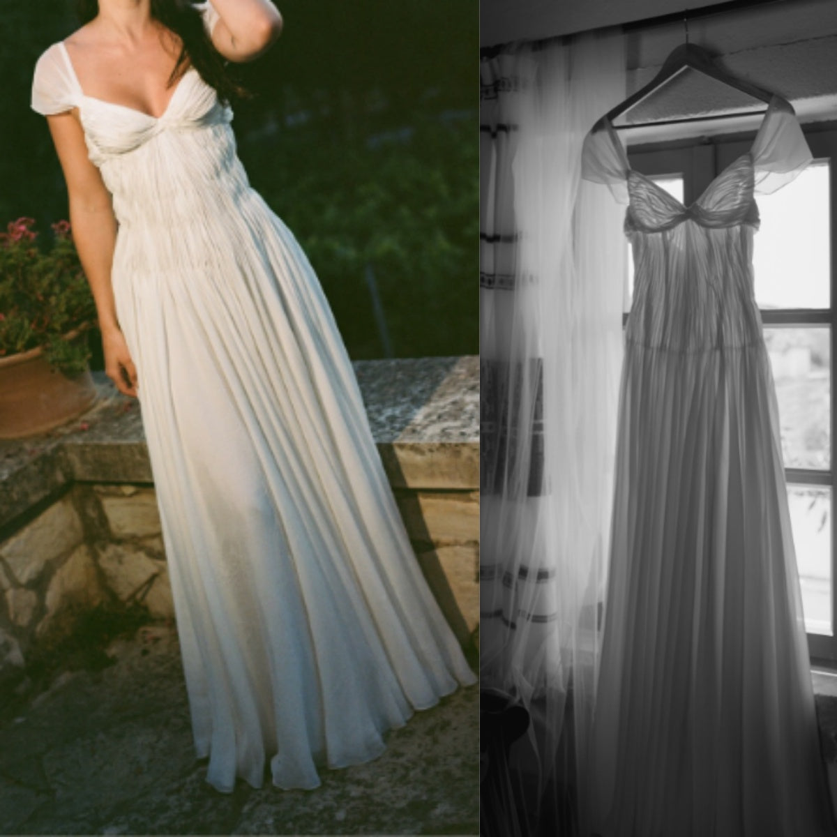 Elegant White A-Line Bride Gown Enchanted Chiffon Luxury Wedding Dresses