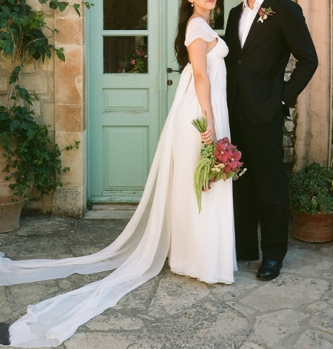 Elegant White A-Line Bride Gown Enchanted Chiffon Luxury Wedding Dresses