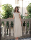 Elegant White Fitted One-Shoulder Sequined Long Formal Prom Dress