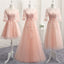 Elegant WomenS Bridesmaid Gowns Wedding Dresses Banquet Bowknot Lace Up Ball Gowns Prom Dresses