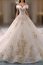 Embroidered Off-The-Shoulder Wedding Dresses