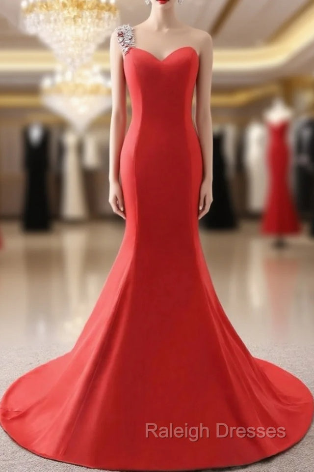 Evening Dresses Red Elegant Floor-length Party Prom Dress With Bow