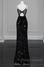 Evening Gown Sexy Dress Formal Floor Length Sleeveless Strap Sequined With Bow(S) Crystals