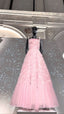 Fairy Ball Gown Straps Pink Prom Dresses 22Th Birthday Outfit
