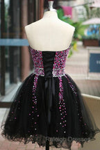 Fancy Sweetheart Lace-Up Short Homecoming Dress With Beading