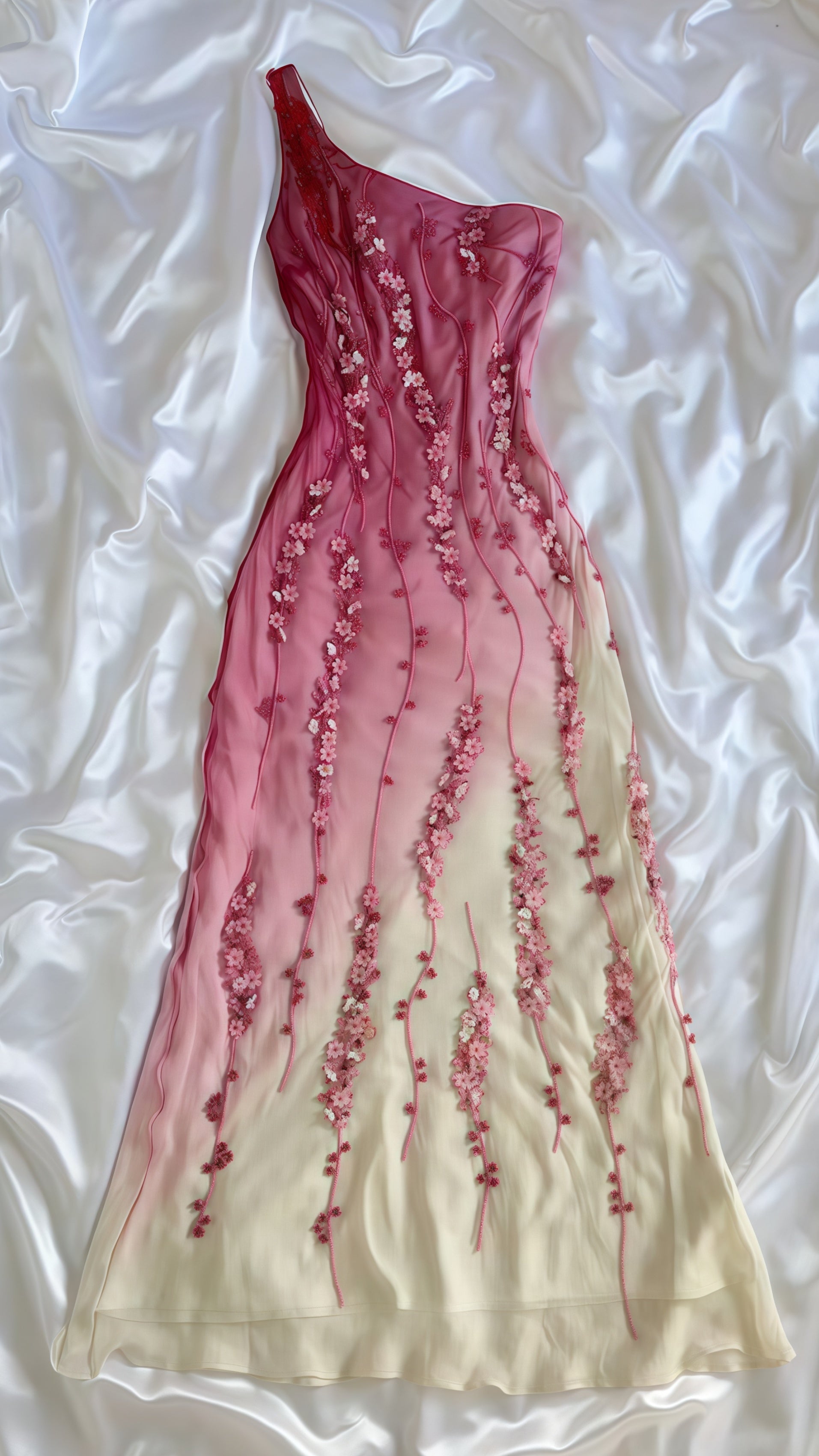 Fantasy Bodycon 3D Floral Chiffon Party Dress Main image