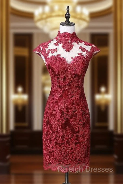 Fashion High Neck Cap Sleeves Mother Of the Dresses For Wedding Party Main image