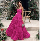 Fashion Red Prom Dress Long Prom Dresses