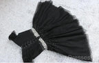 Fashionable Black Short Beaded Party Dress, Black Prom Dress