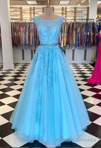long prom dresses with appliques and beading grad dresses long 8th graduation dress school dance dress Main image