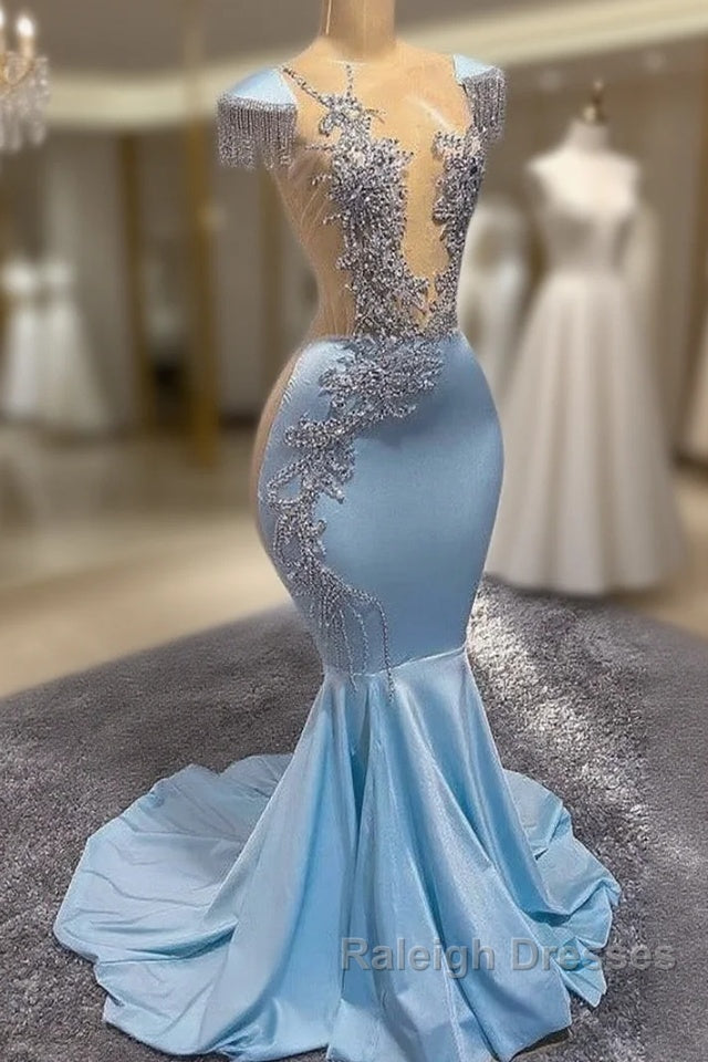 Long embellished evening dresses, bridal gown, engagement dresses Main image
