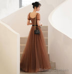 Cute Polka Dot Tulle Long Prom Dress Evening Dress