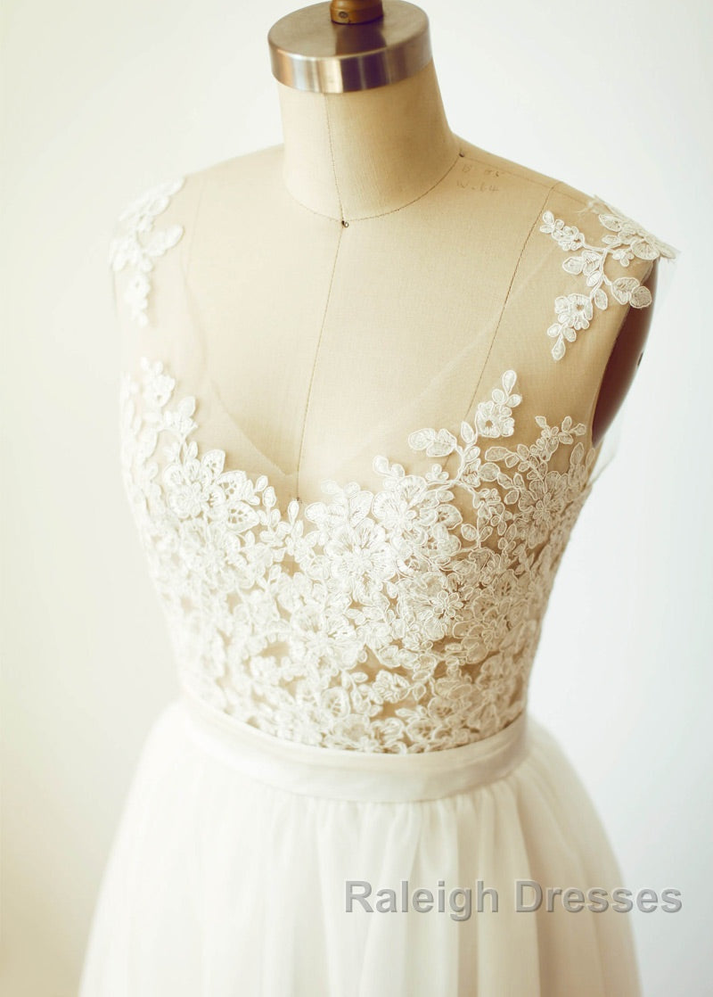 Floor-Length A-line Sweetheart Wedding Dress