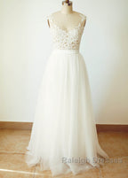 Floor-Length A-line Sweetheart Wedding Dress