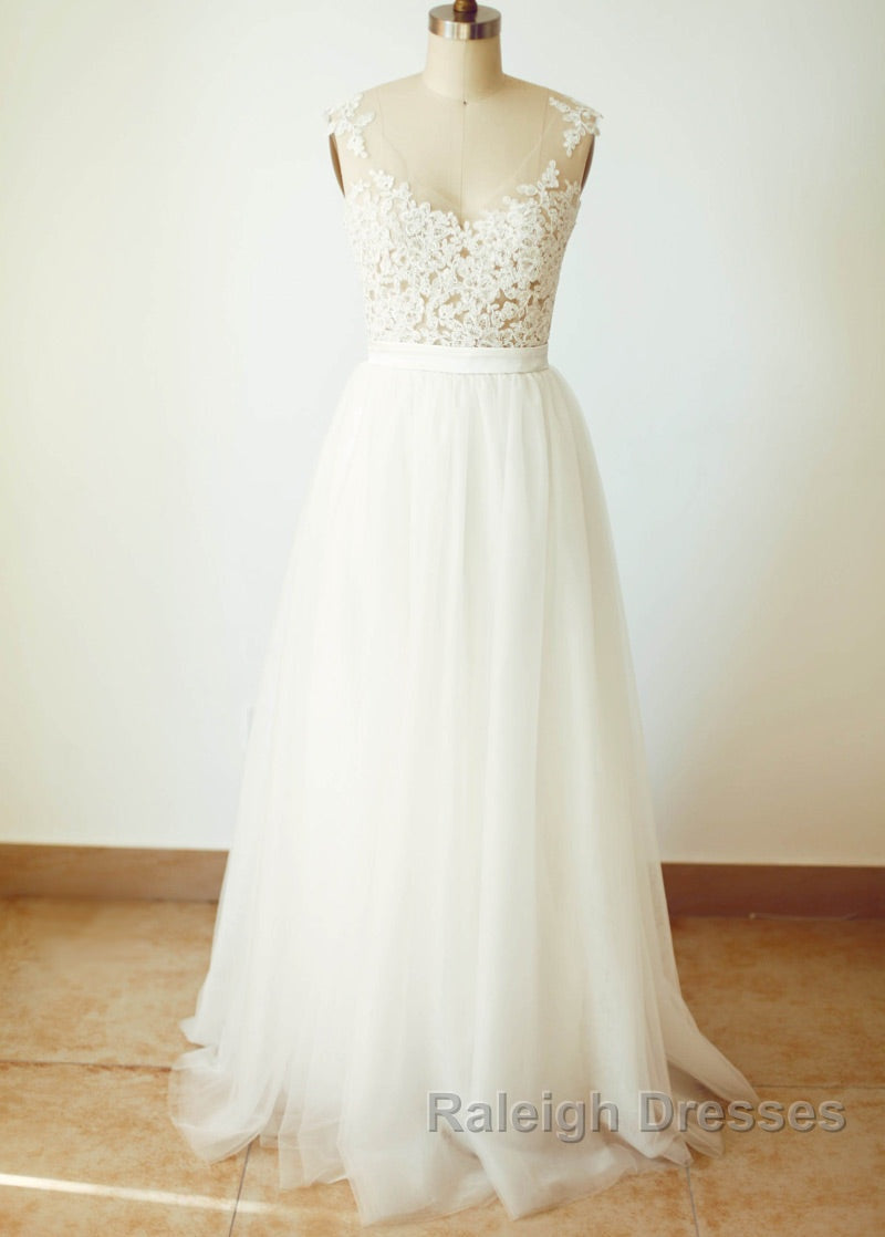 Floor-Length A-line Sweetheart Wedding Dress