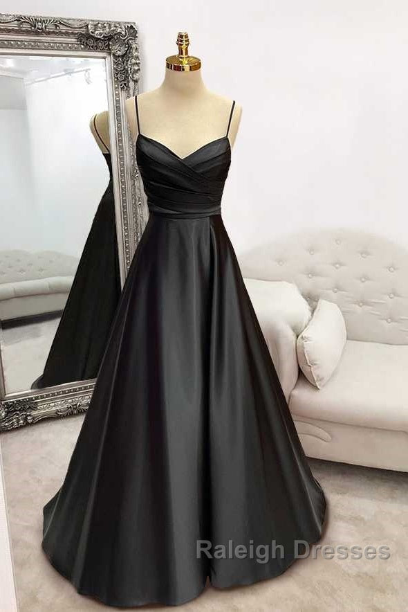 Floor-Length Satin Green Prom Dress A-Line  With Pleated Secondary image