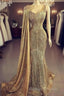 Prom Gown Prom Dress Sparking Mermaid V Neck Prom Dresses