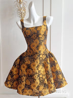 French 3D Flower Sling Dress