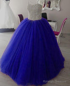 Fully Crystal Beaded Sweetheart Ball Gown Wedding Dress
