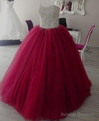 Fully Crystal Beaded Sweetheart Ball Gowns Wedding Dresses