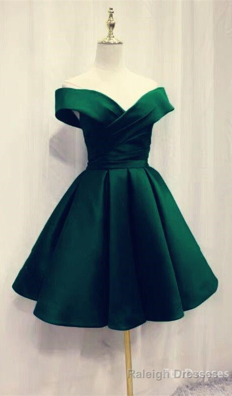 short emerald green homecoming dresses for prom Prom Main image