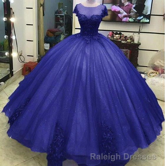 Ball Gown Princess Prom Dresses, Lace Appliqued Victorian Formal Gowns For Masquerade Ball